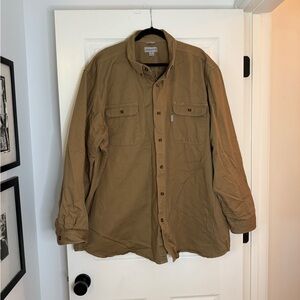 Carhartt Men’s Brown Button-Front Shirt